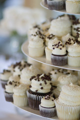 Black and White Chocolate and Vanilla Wedding Cupcakes