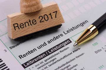 Rente 2017 und Steuererklärung