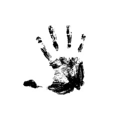 Handprint realistic illustration