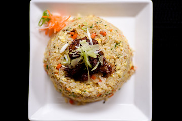 Japanese food served on the table