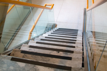 Luxury office buildings, indoor stairs interior decoration