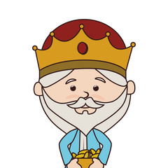 wise man manger character vector illustration design