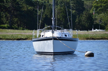 sailboat at anchor