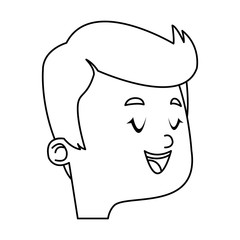 Man cartoon icon. Male avatar person people and human theme. Isolated design. Vector illustration