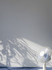 View of an electric fan in empty room