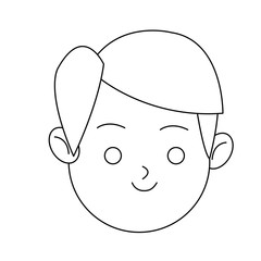 Man cartoon icon. Male avatar person people and human theme. Isolated design. Vector illustration
