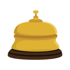 reception hotel ring isolated icon vector illustration design