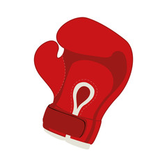 boxing glove sport equipment icon over white background. colorful design. vector illustration
