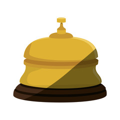 reception hotel ring isolated icon vector illustration design