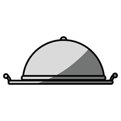 tray server isolated icon vector illustration design