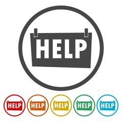 Help Sign - illustration