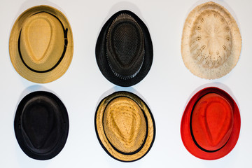 Hats on the wall