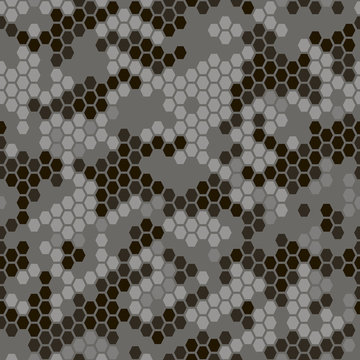 Hexogen urban camouflage  on a gray background