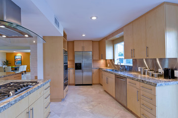 View of a modern kitchen in a house