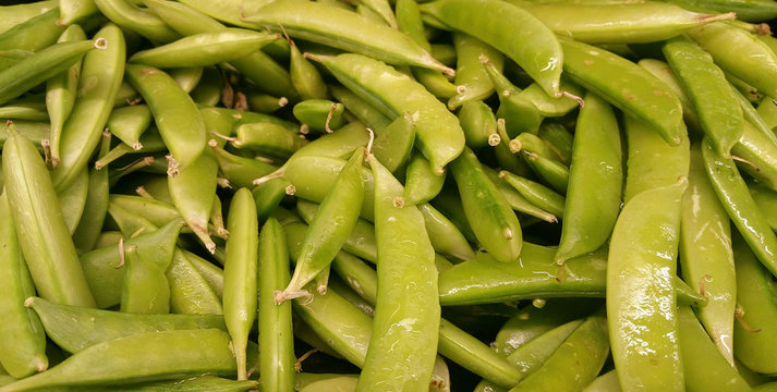 Snap Peas at a produce stand 