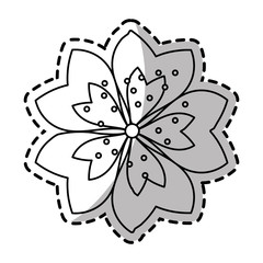 Flower decoration icon. Garden nature and plant  theme. Isolated design. Vector illustration