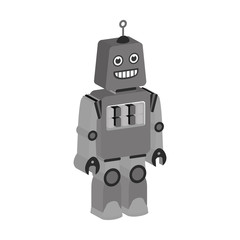 Fototapeta premium robot character isolated icon vector illustration design