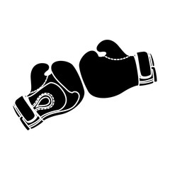 boxing gloves icon. sport equipment concept. over white background. vector illustration