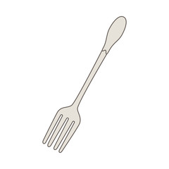 fork cutlery isolated icon vector illustration design
