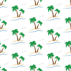 Fototapeta na wymiar Palm trees pattern.