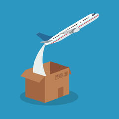 Box icon. Delivery shipping and logistics theme. Vector illustration