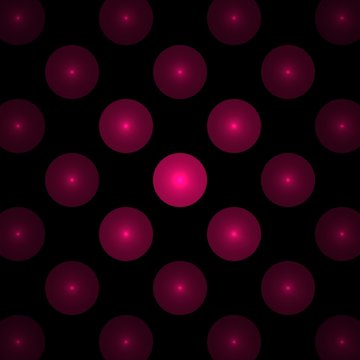 pink circles on a black background, abstract dark fractal computer generated image, background for text labels
