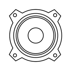 speaker sound device isolated icon vector illustration design