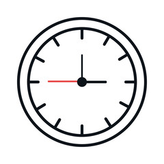time clock isolated icon vector illustration design