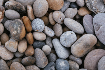 Fototapeta na wymiar Pebbles on a beach.