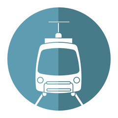 tram travel public transport urban vector illustration eps 10