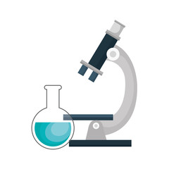 microscope device isolated icon vector illustration design
