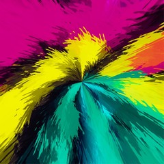 pink yellow and green splash painting texture background