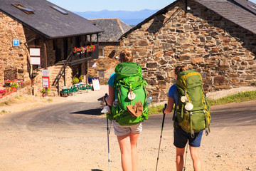 Pilgrimns along the way of St. James © bepsphoto
