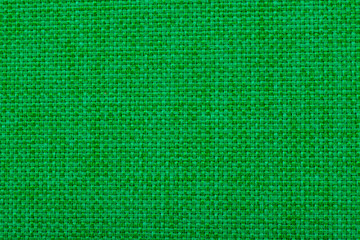 Natural linen fabric for embroidery. Green color.