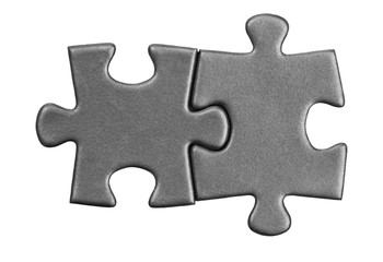 puzzle pieces on white background