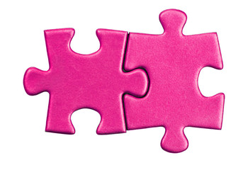 Obraz premium puzzle pieces on white background