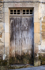 Old door of a Spanish house