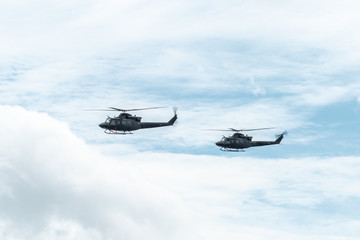 Obraz premium Helicopters of the Canadian Army