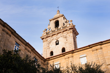 Fototapeta na wymiar Belltower of Santiago church