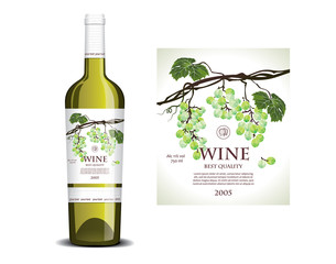 Conceptual label for white wine