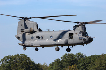 Fototapeta na wymiar Military transport helicopter
