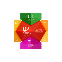 Paper infographic layout design templates