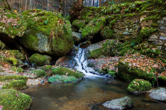 Winter creek in Austria