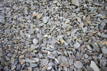 Close-up view of jagged rocks