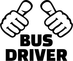 Bus driver with thumbs for Shirts