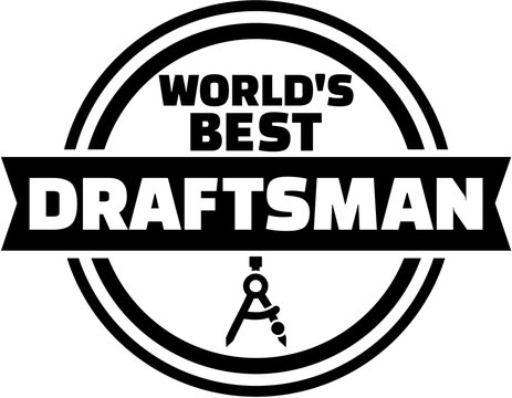 World's best draftsman button