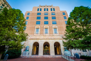 Naklejka premium City Hall, in downtown Asheville, North Carolina.