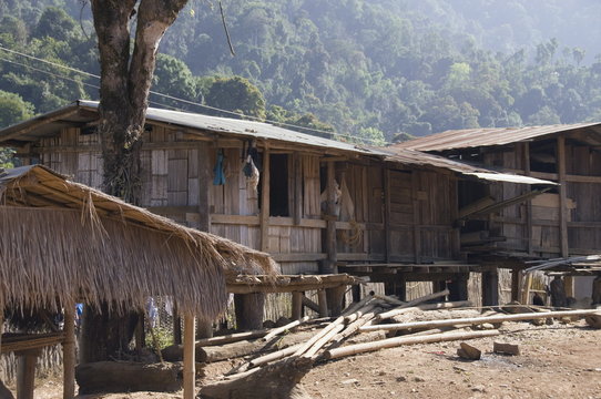 Hmong hill village, Golden Triangle