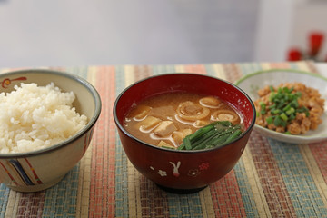 おいしそうな和風朝食