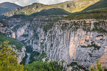 Beautiful landscape of the Gorges Du Verdon in south-eastern